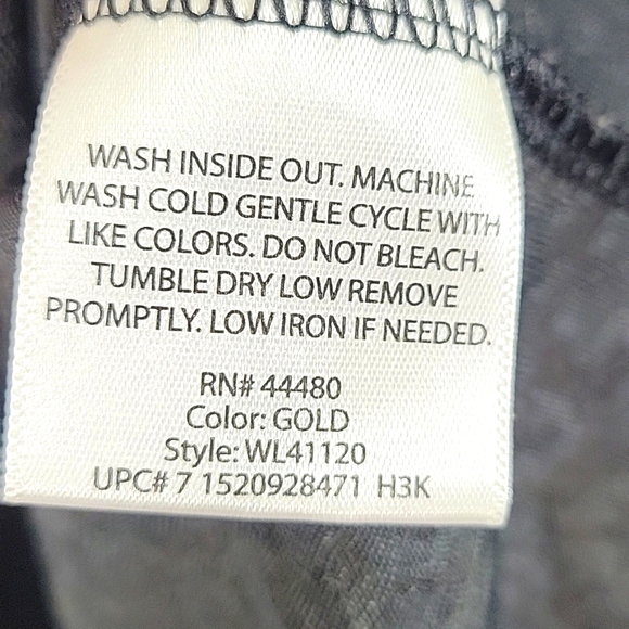 White Stag Floral Drape Collar Stretch Pullover Size L 12-14 - Picture 5 of 7